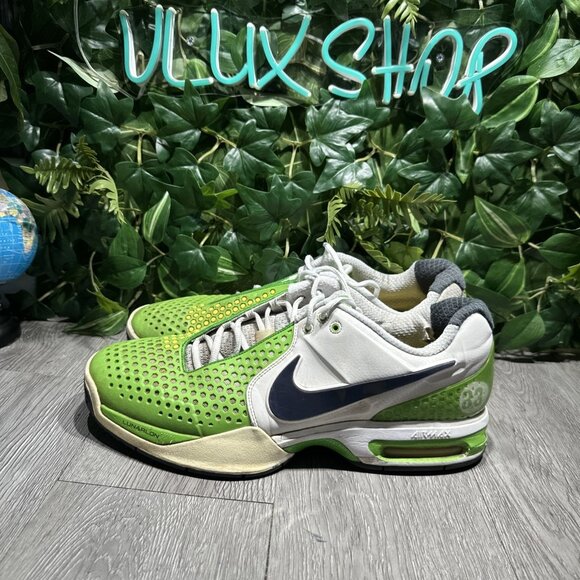 Nike Air Max Courtballistec 3.3 Mens Sz 13 Rafa Nadal Green White Sneakers - Picture 4 of 13